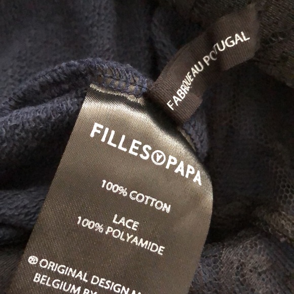 COPY - Filles a Papa “Welcome on Board” Sweatshirt with Lace Detail Size 3 - Picture 6 of 7